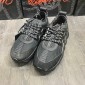 Replica Versace Sneakers Black and black toe with black rubber sole MS09316