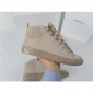 Replica High Quality Balenciaga Sprayed Suede Arena High-Top Sneakers-Light Taupe