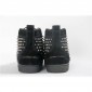Replica High Quality Christian Louboutin Louis Spikes Men'S Flat Black Dk Bk Black Mens Sneakers