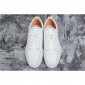 Replica High Quality Christian Louboutin Rantulow Flat Latte Leather Sneakers