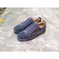 Replica High Quality Christian Louboutin Louis Suede Blue Grey Low Top Men Sneakers