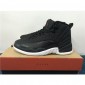 Replica Air Jordan 12 Retro Waterproof Nylon Black Sneakers FE4CDDD49E60