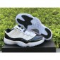 Replica Air Jordan 11 Low 'Easter' White/Emerald Rise Black Sneakers 9215437804A1