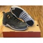 Replica Air Jordan 12 Bordeaux Suede Grey Sneakers 34879F1C58F9