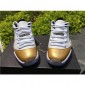 Replica High Quality Updated Air Jordan 11 Low White/Gold Sneakers 4D084D72EA8A