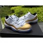 Replica High Quality Updated Air Jordan 11 Low White/Gold Sneakers 4D084D72EA8A