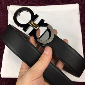 Ferragamo Black buckle belt  ASS02177