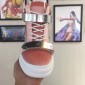 Replica Giuseppe Zanotti Pink velvet and silver bimetal plaque with white sole high-top Perfect sneakers MS03028