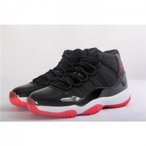 Ua Air Jordan 11 (Xi) Bred 2012 Black White Red Shoes For Men BB2309B655A1