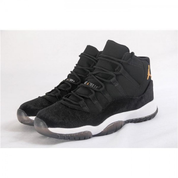 High Quality Air Jordan 11 Black Velvet Sneakers 04913F85BA03