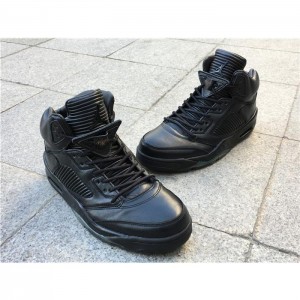 High Quality Air Jordan 5s Premium Pinnacle Black Sneakers 78034314E804