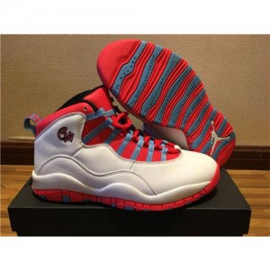 High Quality Air Jordan 10 Retro X Chicago Flag 2016 Bright Crimson Men Sneakers A6C214502608