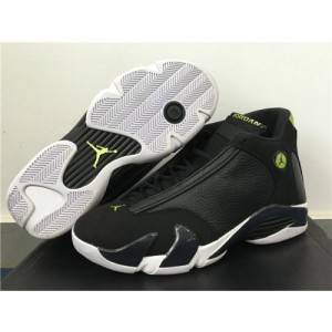 Air Jordan 14 Indiglo Black/White Sneakers 8E76F0998F3D