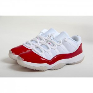 High Quality Air Jordan Xi 11 Lows White/Varsity Red Men'S Sneakers 5DCAC7F99C5B