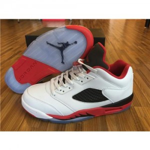 High Quality Air Jordan 5 Low Fire Red Mens Sneaker  701DC0845D27