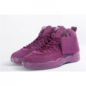 High Quality Psny X Air Jordan 12 Burgundy Men Sneakers 82439FC3206B