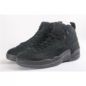 High Quality 2017 Air Jordan 12 Ovo Black/Black-Metallic Gold Sneakers  F85AEC1C4B1D